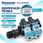 Válvula Dupla Entrada Água Lavadora Panasonic 220V