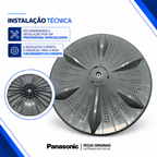 Agitador Pulsador Lavadora Panasonic Original Para os Modelos NA-F120B5 NA-F140B5 NA-F140B6 NA-F160B5 NA-F160B6 NA-F160P5 NA-F170P6 NA-F170B7