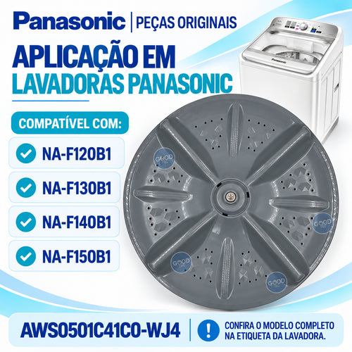 Agitador Pulsador Para Lavadora Panasonic Original Para os Modelos NA-F120B1 NA-F130B1 NA-F140B1 NA-F150B1