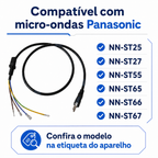 Cabo de Força 127V Original Panasonic 16A Pino Grosso para Micro-ondas 17470000A01205