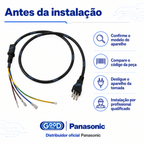 Cabo de Força 127V Original Panasonic 16A Pino Grosso para Micro-ondas 17470000A01205