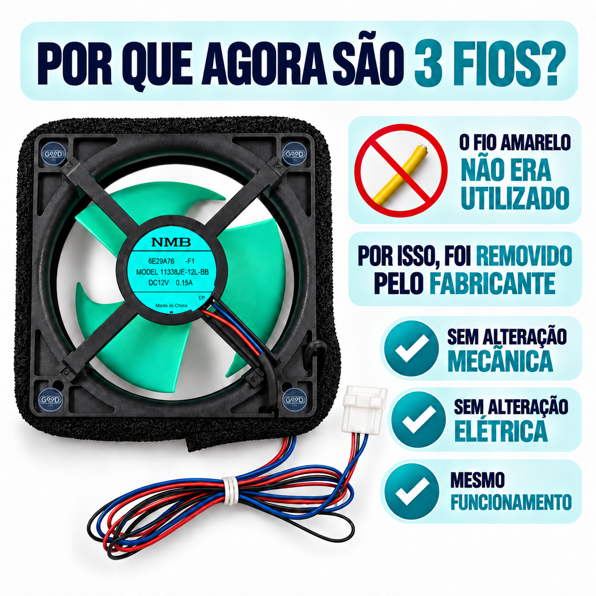 Cooler Ventilador Interno Geladeira Panasonic Original ARAGFA200031-CS | Nova Versão Do Fabricante