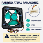 Cooler Ventilador Interno Geladeira Panasonic Original ARAGFA200031-CS Para todos os modelos