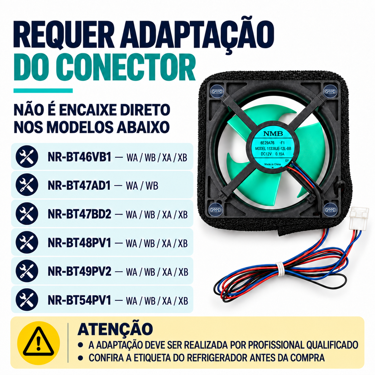 Cooler Ventilador Interno Geladeira Panasonic Original ARAGFA200031-CS | Nova Versão Do Fabricante