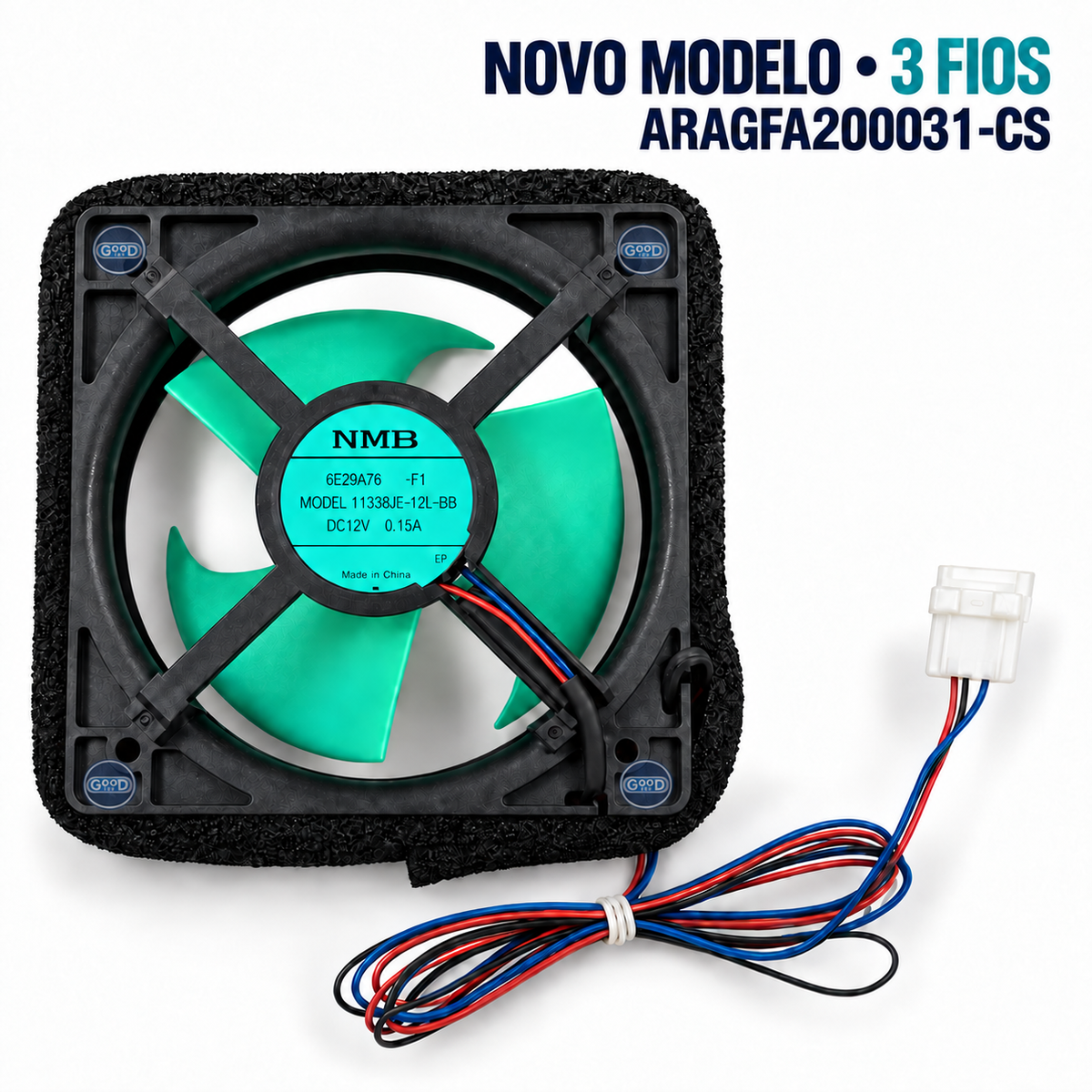 Cooler Ventilador Interno Geladeira Panasonic Original ARAGFA200031-CS | Nova Versão Do Fabricante