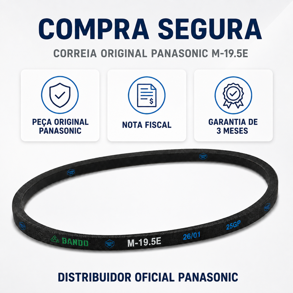 Correia Lavadora Panasonic Original M-19.5E F120 F130 F140