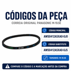 Correia Lavadora Panasonic Original M-19.5E F120 F130 F140
