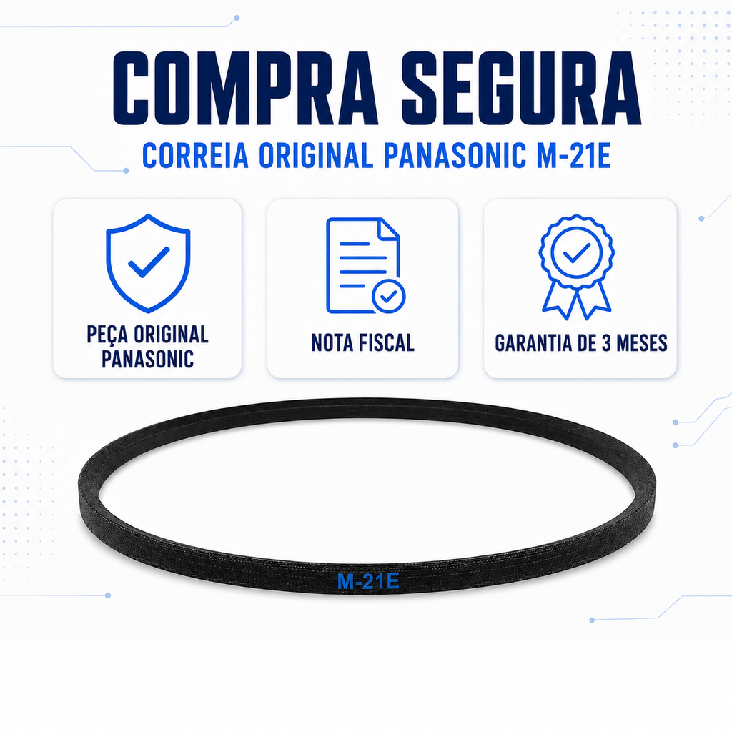 Correia Para Lavadora Panasonic Original M-21E / 3L 210