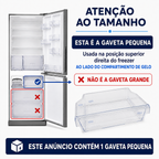 Gaveta superior do compartimento do freezer do refrigerador Panasonic original para os modelos NR-BB51, BB52, BB53, BB64, BB65 e BB71 ARAHCJ800021