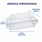 Gaveta superior do compartimento do freezer do refrigerador Panasonic original para os modelos NR-BB51, BB52, BB53, BB64, BB65 e BB71 ARAHCJ800021