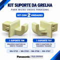 Kit 2 Suportes da Grelha para Micro-ondas Panasonic Para os modelos NN-ST55, NN-ST65, NN-ST66 e NN-ST67 - Posições T06 e T07