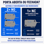 Kit 3 Microchaves Microondas Panasonic 2 NO + 1 NC