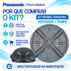 Kit Agitador + Tampa Para Lavadora Panasonic Modelos F120B1 F130B1 F140B1 F150B1