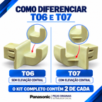 Kit Completo de Suportes da Grelha para Micro-ondas Panasonic Para os modelos NN-ST55, NN-ST65, NN-ST66 e NN-ST67