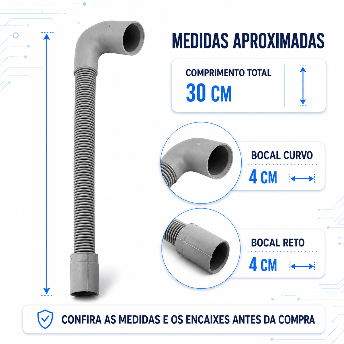 Mangueira Saída Bomba Drenagem Lavadora Panasonic 12kg 13kg 14kg