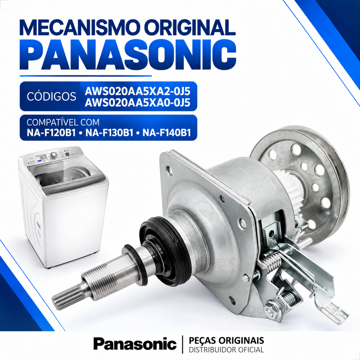 Mecanismo Original Lavadora Panasonic NA-F120B1 NA-F130B1 NA-F140B1