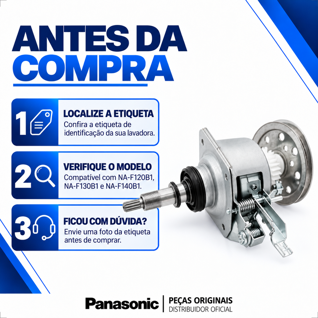 Mecanismo Original Lavadora Panasonic NA-F120B1 NA-F130B1 NA-F140B1