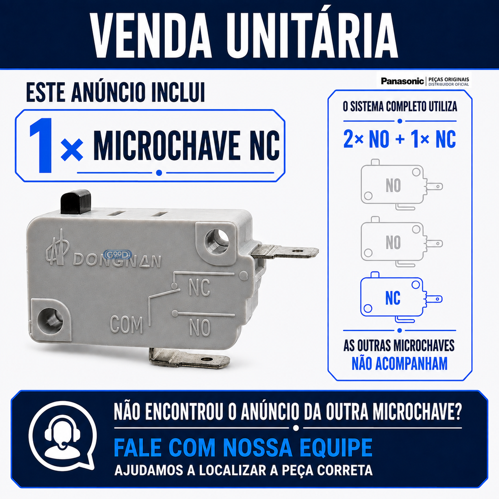 Microchave NC Micro-ondas Panasonic Com 2 Terminais