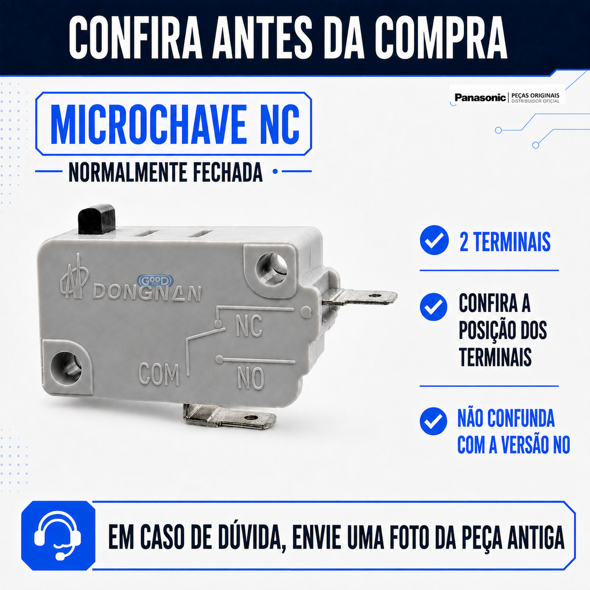 Microchave NC Micro-ondas Panasonic Com 2 Terminais