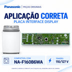 Placa Interface Lavadora Panasonic NA-F160B6WA 127V Original