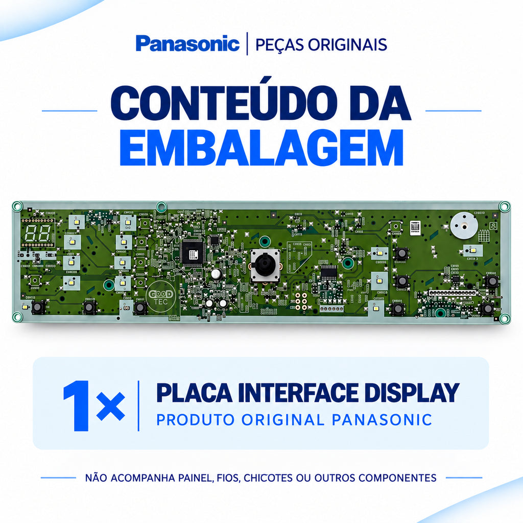 Placa Interface Lavadora Panasonic NA-F160B6WA 127V Original