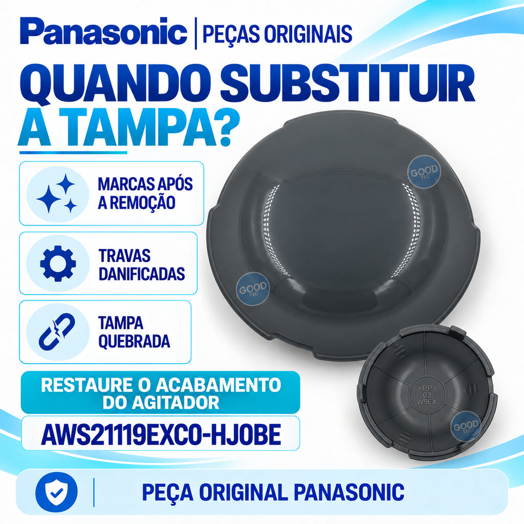 Tampa do Agitador Panasonic Para os modelos F120B1 F130B1 F140B1 F150B1