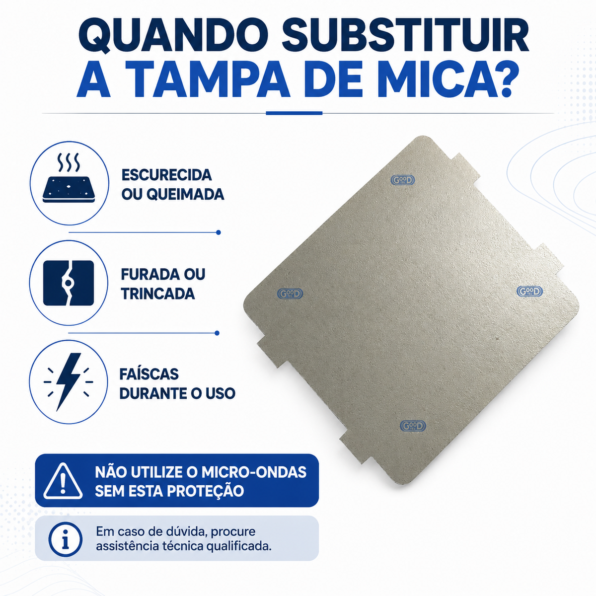 Tampa guia de ondas Mica Original Panasonic para Micro-ondas 12570000001027