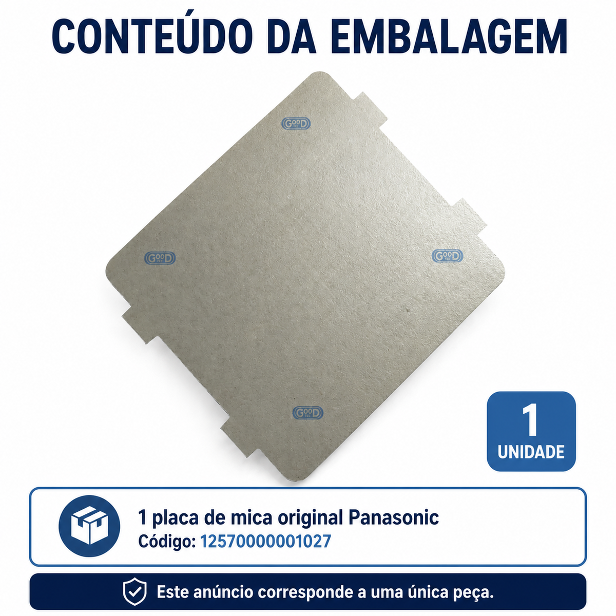 Tampa guia de ondas Mica Original Panasonic para Micro-ondas 12570000001027