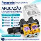 Válvula Entrada Água Lavadora Panasonic Original 127V - 2 vias - Para os modelos: NA-F120B1 NA-F130B1 NA-F140B1 NA-F150B1 NA-F180D1 NA-F190D1