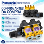 Válvula Entrada Água Lavadora Panasonic Original 127V - 2 vias - Para os modelos: NA-F120B1 NA-F130B1 NA-F140B1 NA-F150B1 NA-F180D1 NA-F190D1