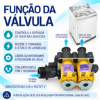 Válvula Entrada Água Lavadora Panasonic Original 127V - 2 vias - Para os modelos: NA-F120B1 NA-F130B1 NA-F140B1 NA-F150B1 NA-F180D1 NA-F190D1
